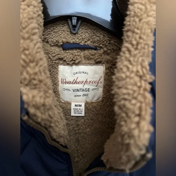 Weatherproof Navy Quilted Puffer Jacket